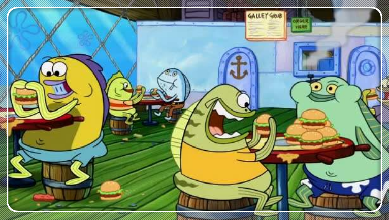 海绵宝宝为什么痞老板的海霸糊卖不出去看到原材料有点反胃