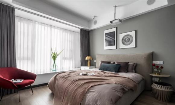 159平四居室,横厅格局,客餐厅设半高电视墙隔断,太实用了_腾讯新闻