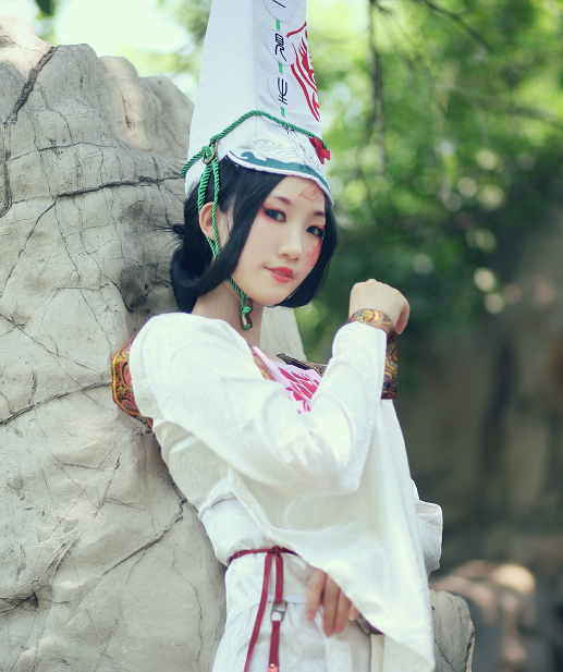 cosplay《畫江湖之不良人》白無常,小姐姐氣質迷人,清新淡雅