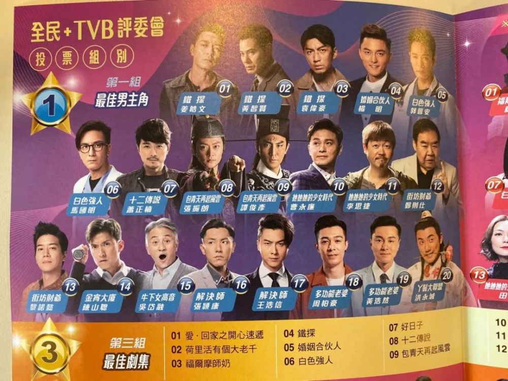 TVB颁奖礼入围名单出炉 看看都有谁？