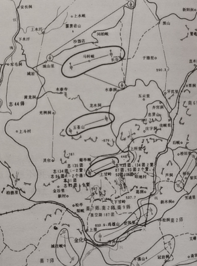 朝鲜上甘岭地图图片
