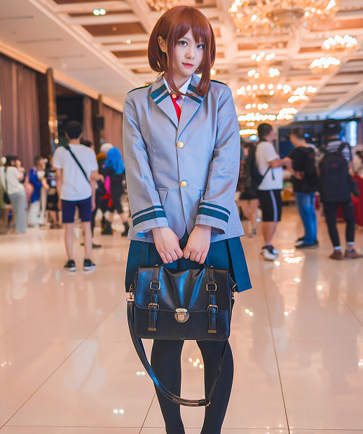 cosplay《我的英雄学院》丽日御茶子,魅力十足的小姐姐