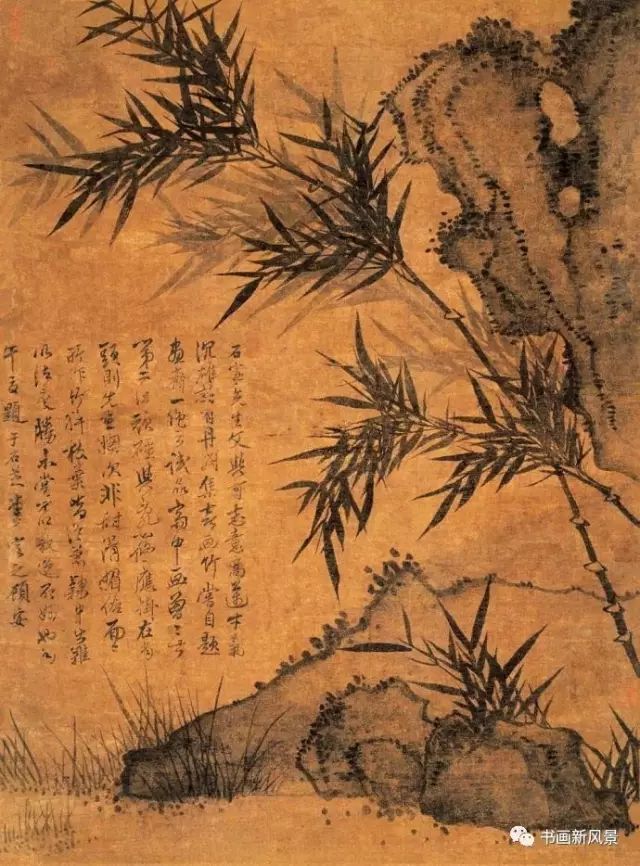 元代画竹大家顾安的墨竹