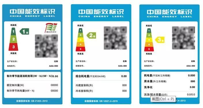 贴在产品上,由多个彩色条组成的能效标识,其实就是一项选购节能产品的