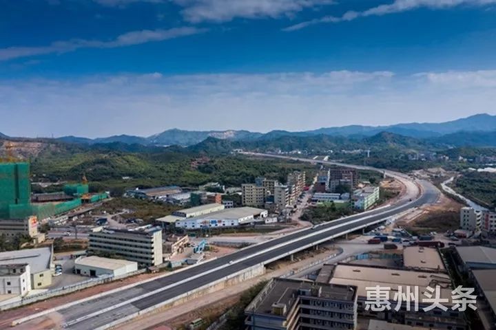 图源于惠州头条,侵删从市区河南岸方向来的车辆,经西坑立交匝道可转入