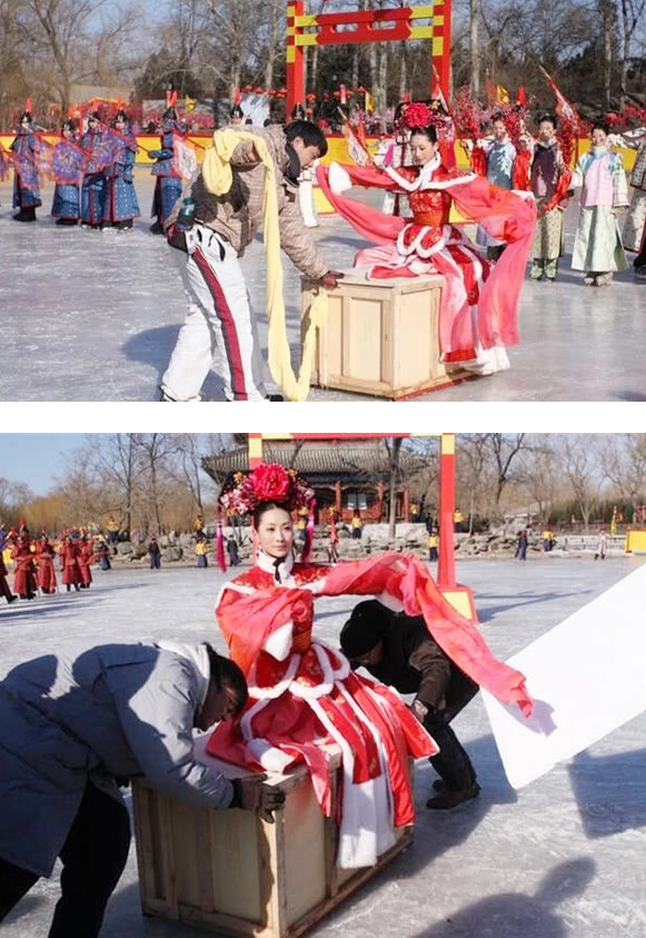 还记得安陵容跳的"冰嬉舞"吗?原来是这样拍出来的,令人大开眼界