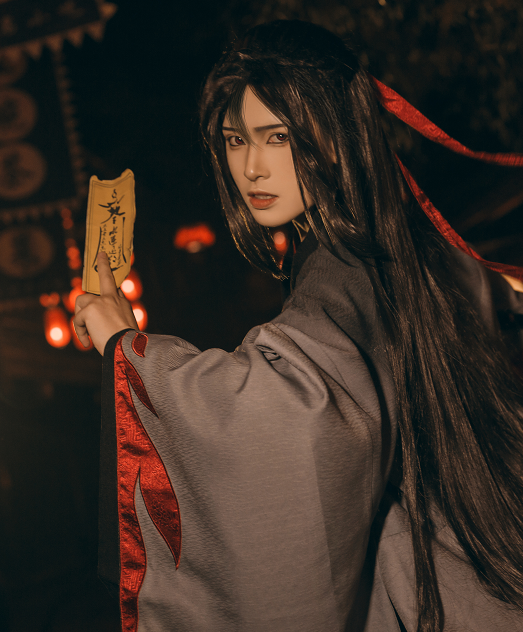 cosplay《魔道祖師》魏無羨,英俊瀟灑的小哥哥