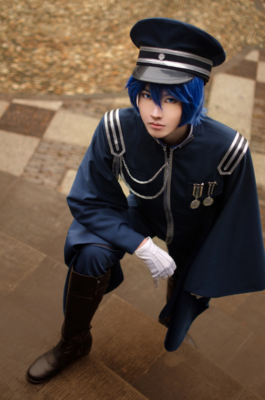 青音海斗cos军服形象帅到你没,不管怎样反正我好了