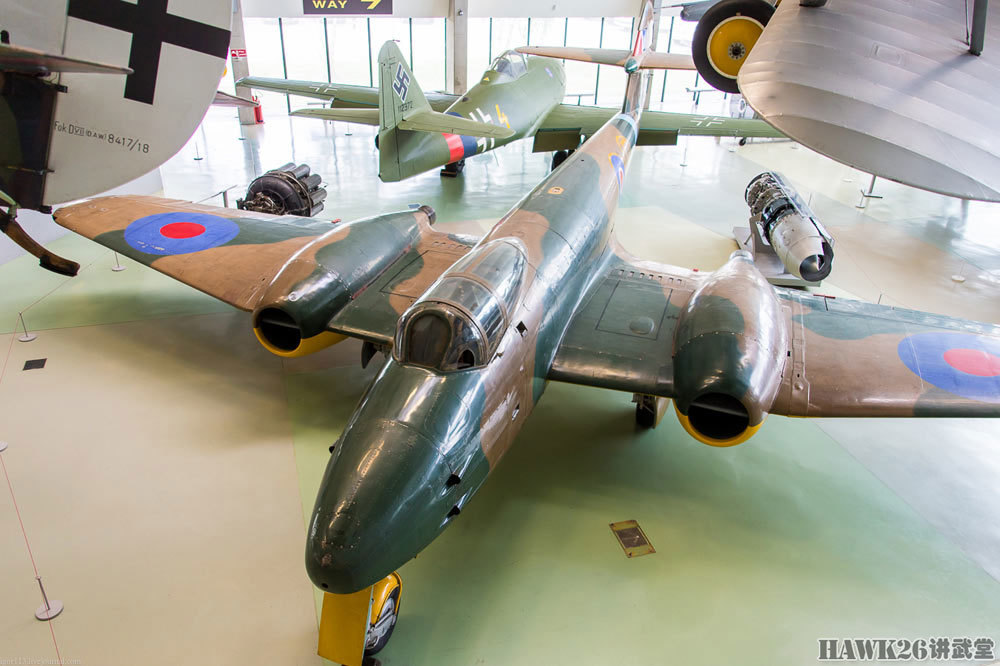 细看二战盟军第一款喷气式战斗机流星主要用于拦截v1导弹