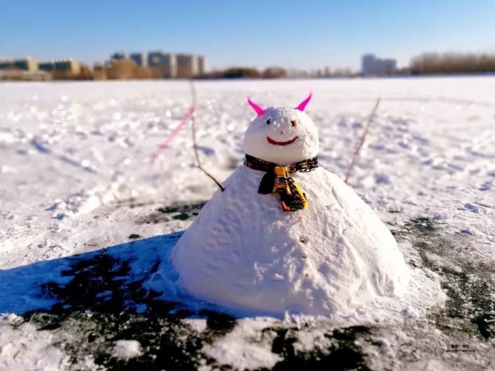 首屆堆雪人大賞你堆的這個雪人好像一隻