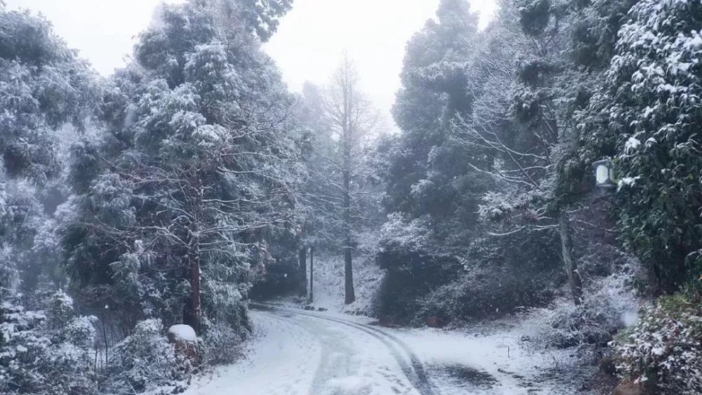 刚刚梅岭下雪了一大波美图来了