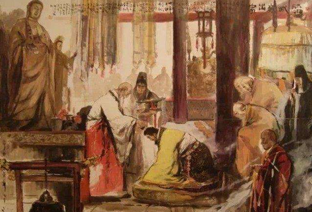 不过,梁武帝毕竟是梁武帝,即便晚年昏聩,却也没有沉迷酒色,而是深深的