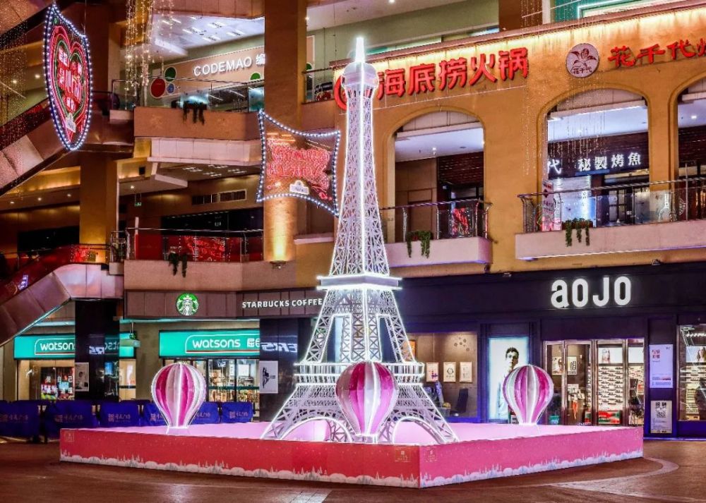 梦幻圣诞!开元商业购物中心圣诞美陈给你好看