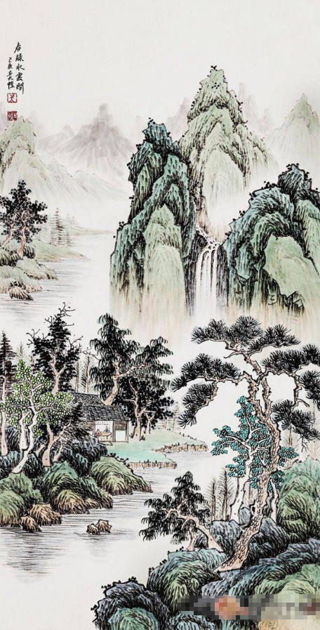 大师的精心教学,曾拜启功,范曾,刘大为等为师,擅长现代雪景,水墨山水