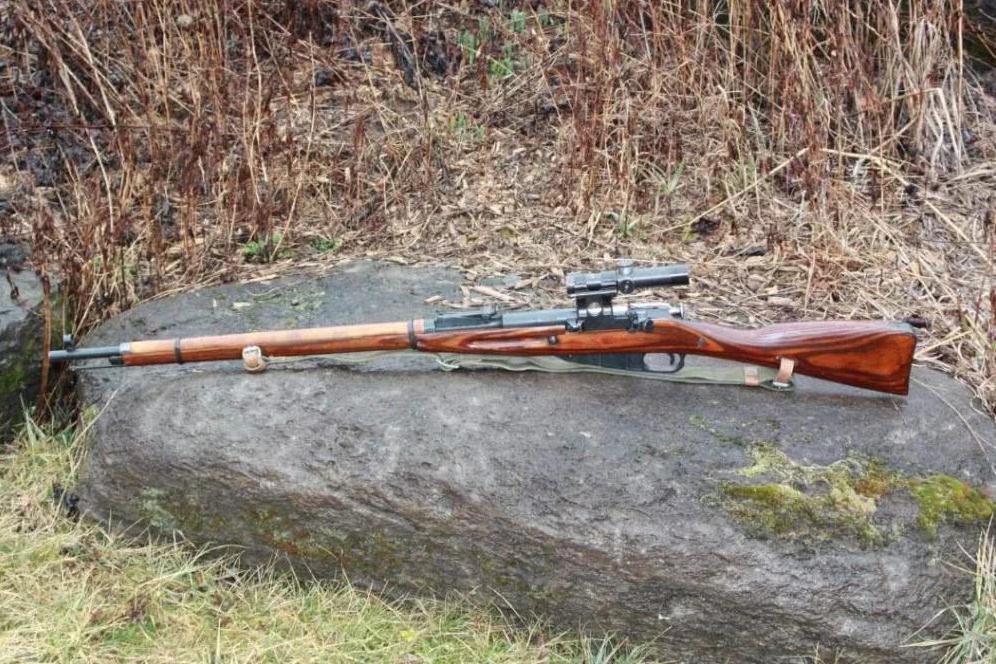 罕见的莫辛纳甘狙击步枪配德国瞄准镜高级狙击课程毕业的射手才能使用