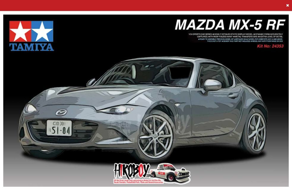 田宫2020新品预告 1:24 马自达mx-5 rf
