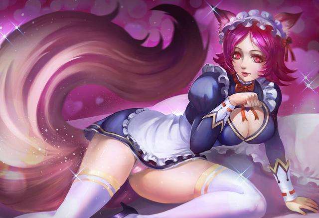 轩子模仿王者荣耀妲己黑色短裙红色紧身衣网友现代版九尾妖狐