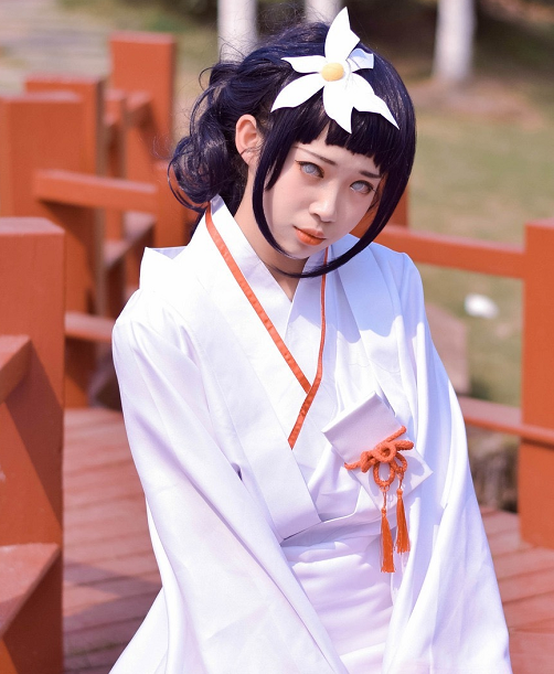 cosplay《火影忍者》动漫人物日向雏田,小姐姐清新靓丽气质迷人