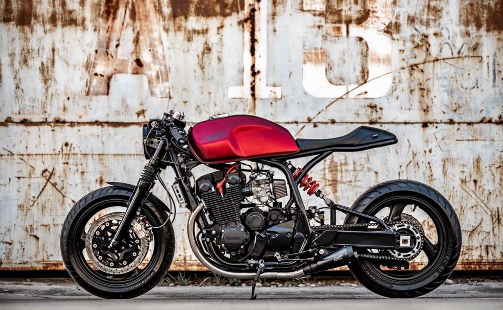 雅马哈xjr1300日系咖啡风格改装简洁骨干不失华丽