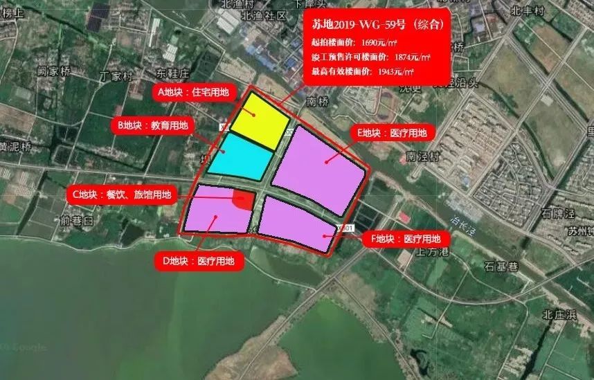 苏地2019-wg-59号地块,位于相城区北桥街道漕湖以北,凤湖路以西.