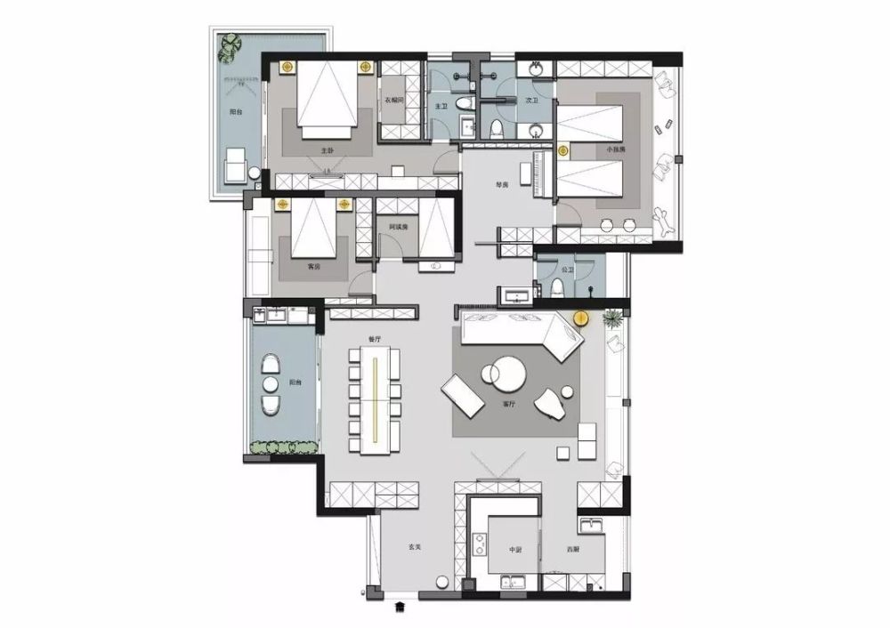 扩建到250㎡左右,每星期都会有大概20个人来他们家聚餐!