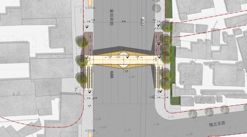 预备南禅寺人行天桥要开始施工了