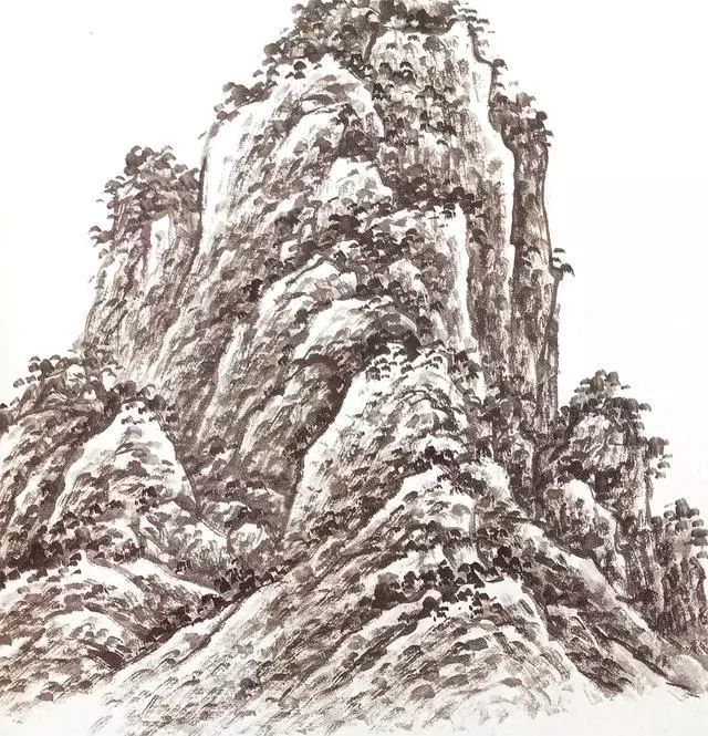 书画联盟丨传统山石技法-八种皴法与作画步骤
