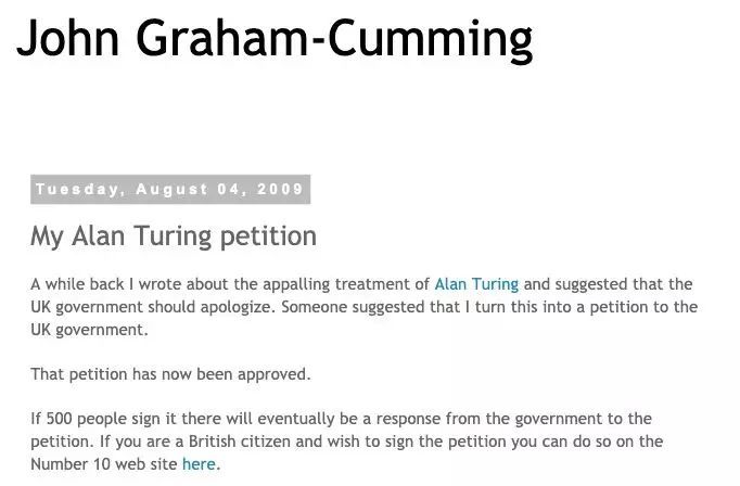 图灵|六十五年来，他的祖国向他道歉了三次