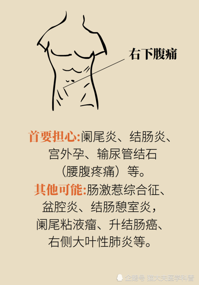 肚子疼不一定真是"肚子"疼,7个位置疼可能是这些病