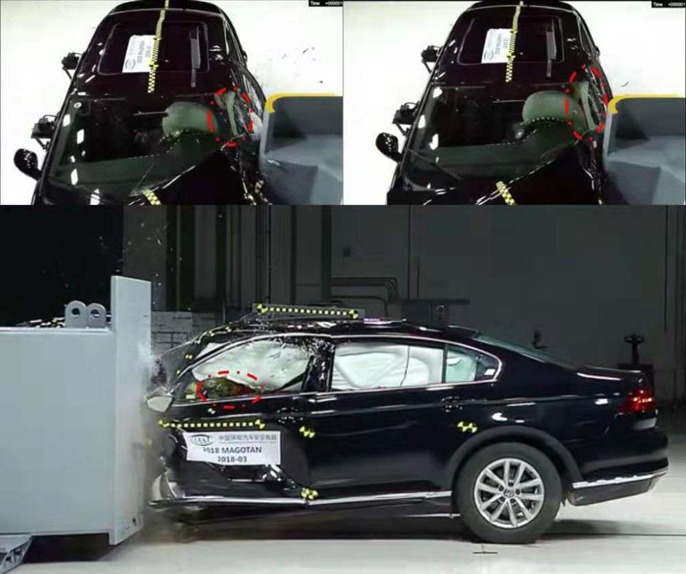 帕萨特a柱"断裂"!创下中保研碰撞史上两项"最差"记录!