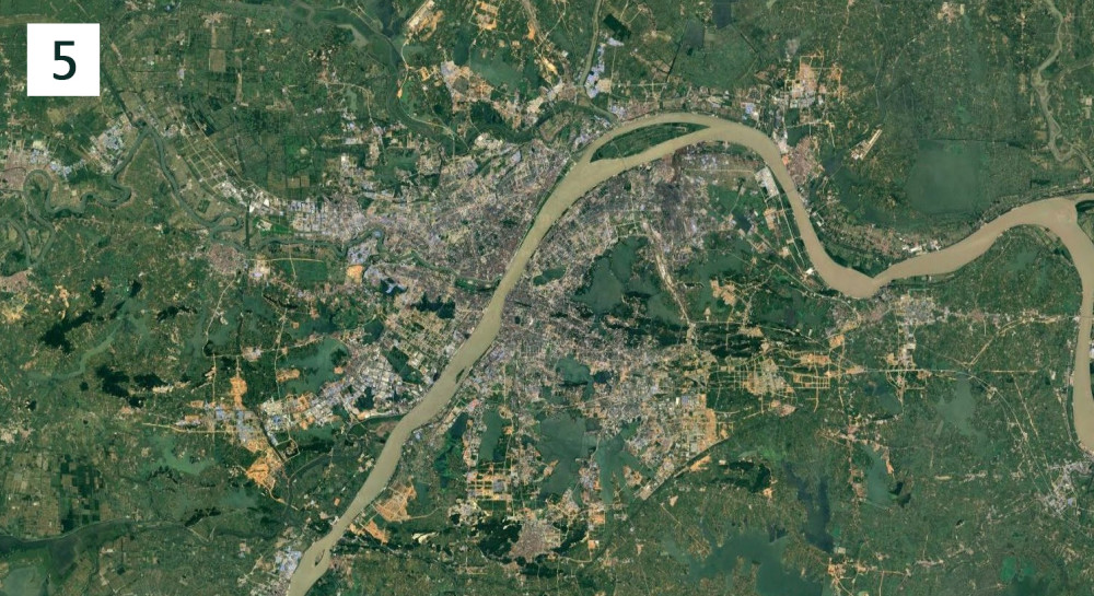 湖北各大城市卫星地图,猜中8个您就是湖北佬,