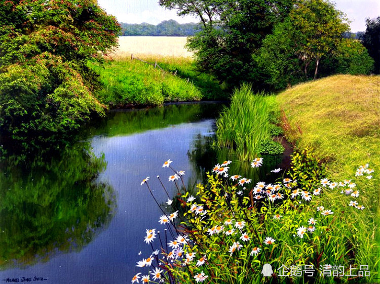 英国画家 迈克尔 詹姆斯 史密斯的油画风景 是如此的意境之美 腾讯新闻