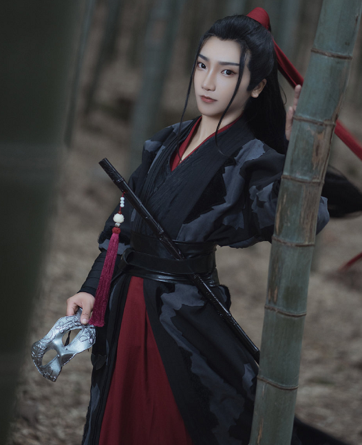 cosplay动漫《魔道祖师》魏无羡,清新俊逸的古风美男子