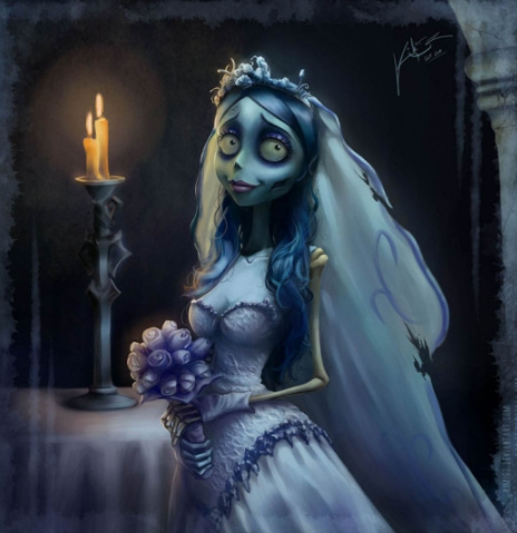 同样是"鬼新娘":美国有艾米丽,日本有面码,中国的她:都让一下