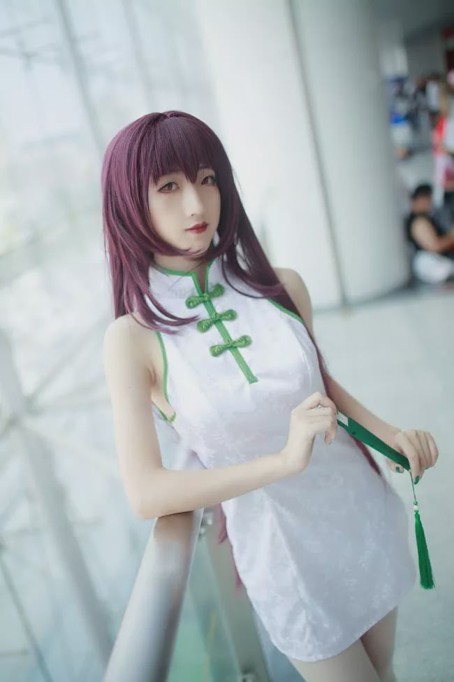 cosplay:《fate/grand order》旗袍斯卡哈@米朵