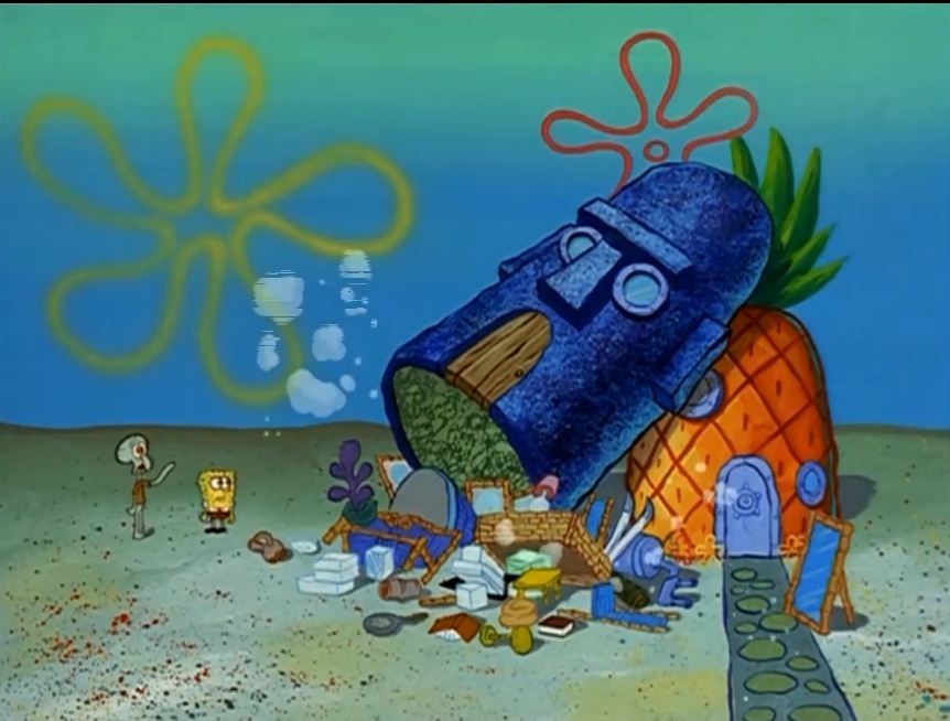 章鱼哥为了一张自己丢掉的小纸片,不惜倾家荡产换回来