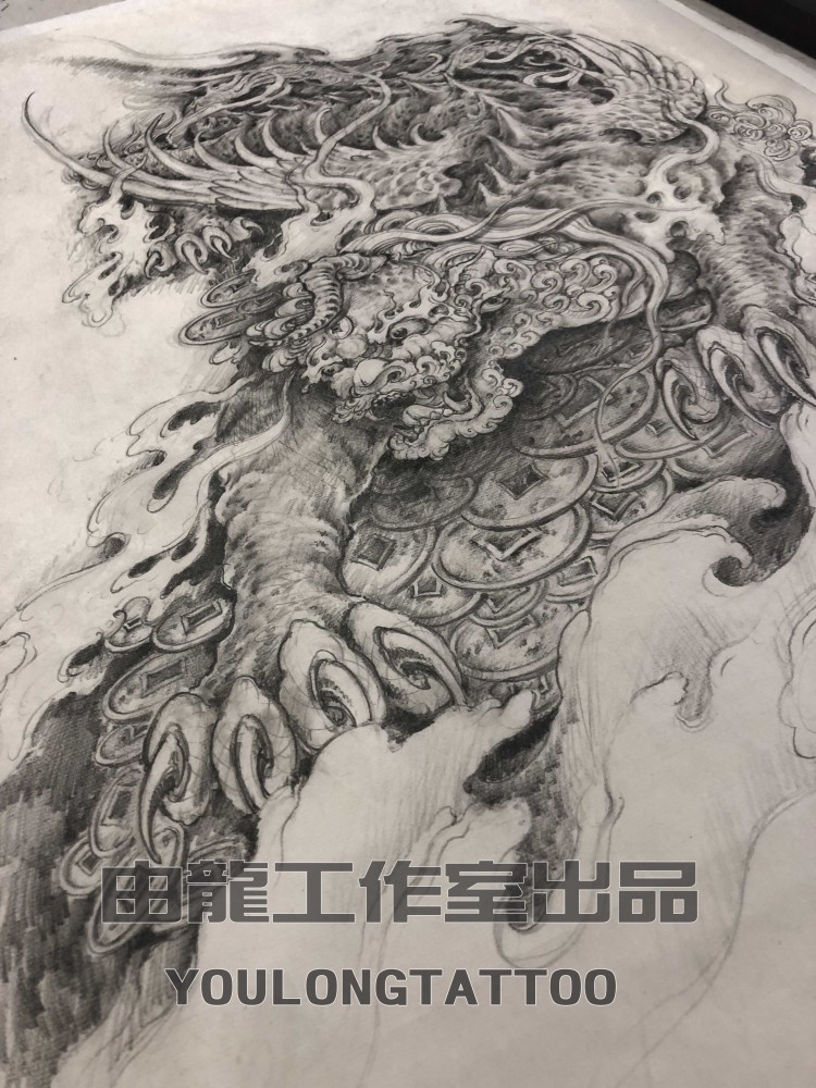 招财貔貅手稿制作