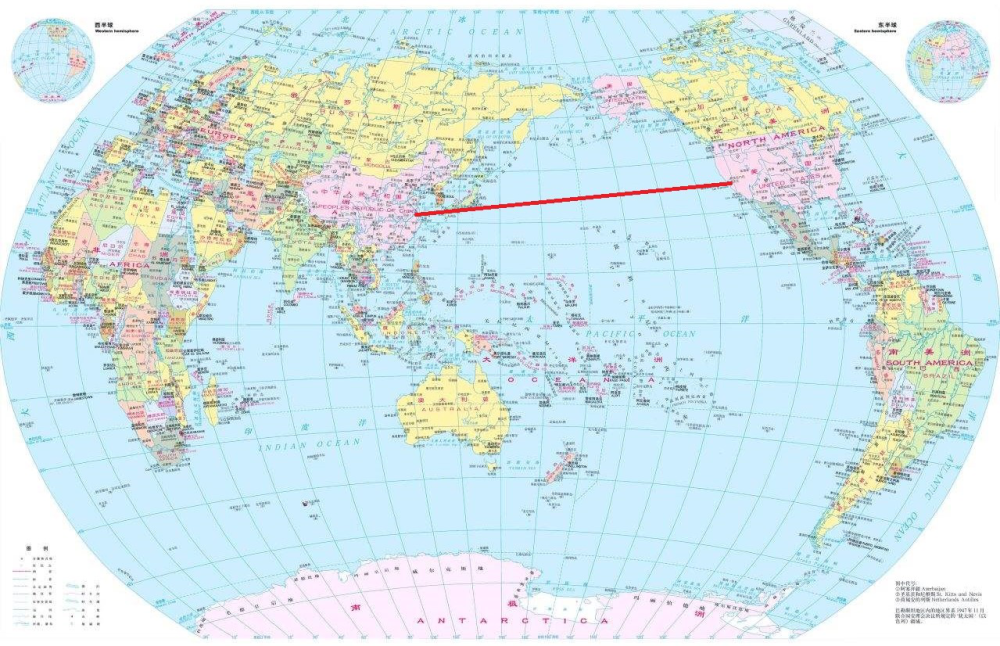 地图上两点间直线距离最短可能是错的 腾讯新闻