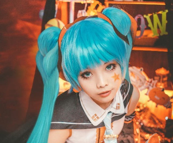 cosplay初音未來miku豔冠群芳清新可愛的小姐姐