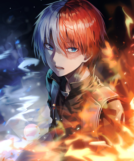 动漫 我的英雄学院 轰焦冻高清大图 画风唯美清新 腾讯新闻