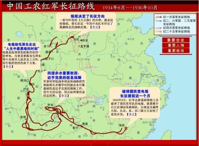 红军长征路线蒋军认为,红军过雪草地后,实力肯定大减,事实却并非如此.