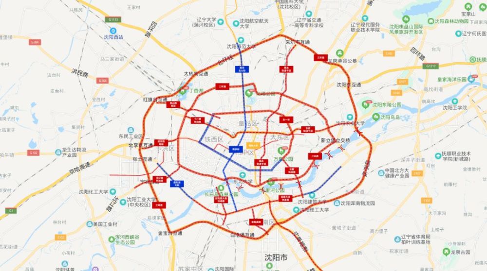 从快速路网看2020年沈阳的热点板块 沈阳快速路的发展其实一直与城市