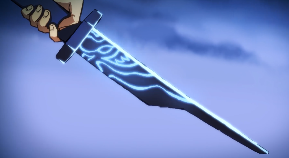 再回顾一下阿柒穿的刺客服装也是紫色为主,就连魔刀千刃也是紫色的