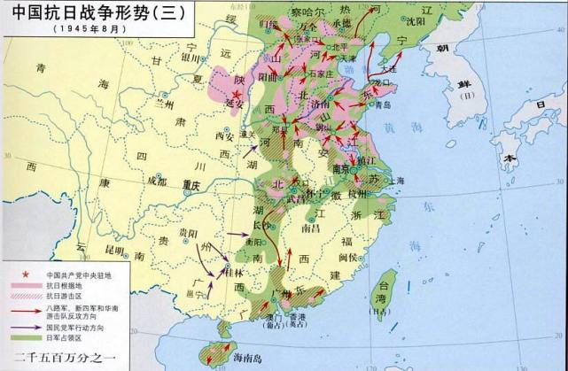 日本进攻中国路线地图图片