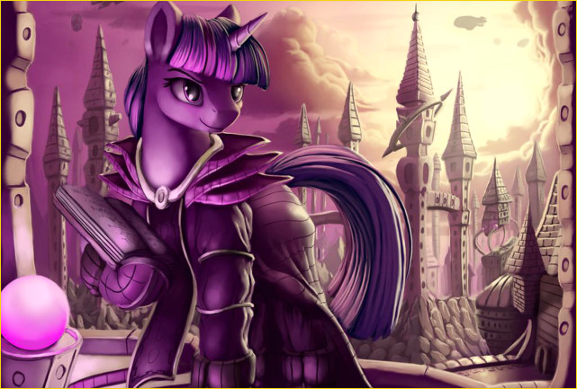 小马宝莉:紫悦公主有1堆魔法书,它记载着神话和历史,还有偏方