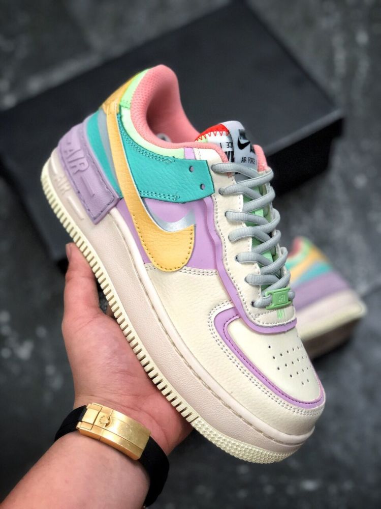小姐姐专属配色来了耐克airforce1马卡龙糖果粉开箱测评