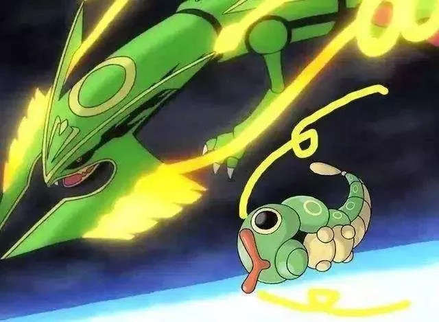 神奇宝贝终于知道小时候的烈空坐长什么样了你可别欺负它