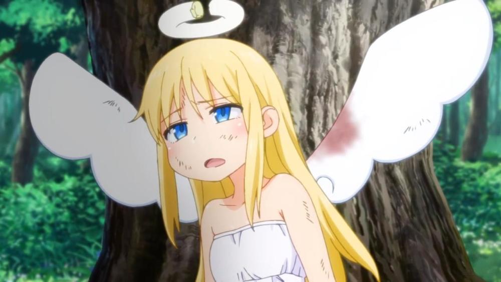 第1集中扶他天使克莉姆登场,他的天使光环缺了一