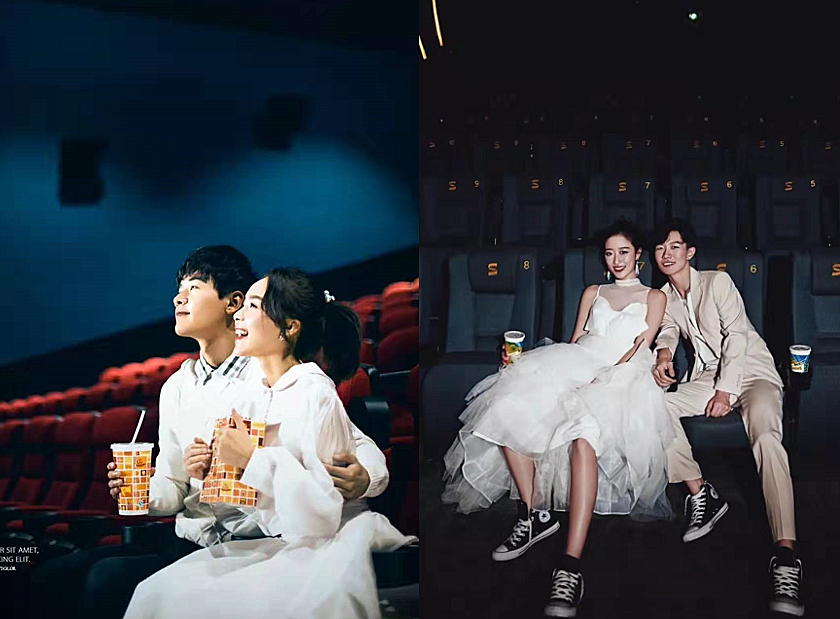 电影院"正确"拍照姿势,张张都是小仙女,看到最后:想租个男友!