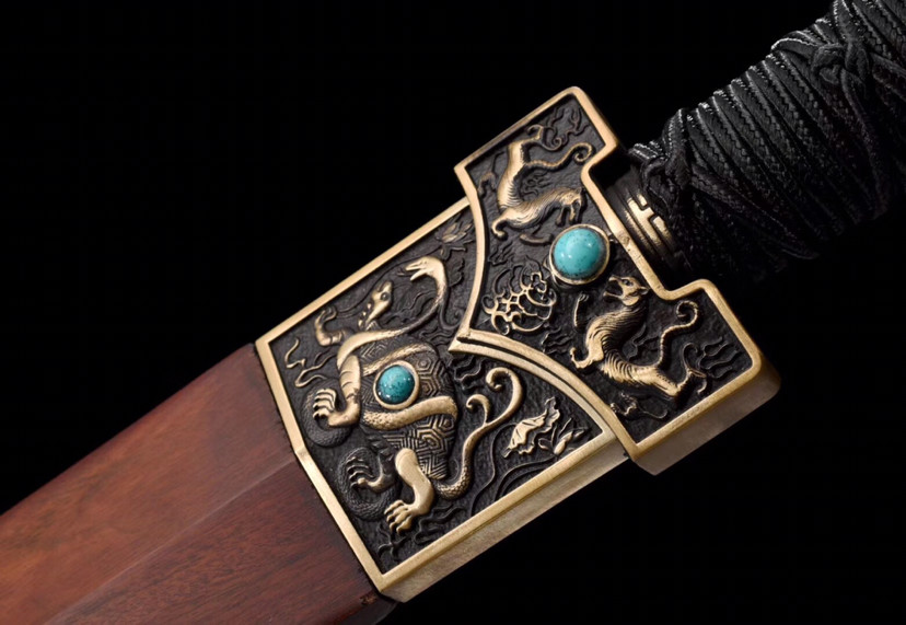 铜装百炼钢八面四圣汉剑